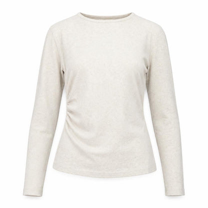 Womens UK Size 8 Pull&Bear Beige Basic T-Shirt