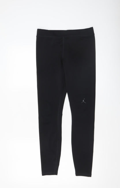 Womens UK Size M Jordan Slim Fit Leggings Black Leggings