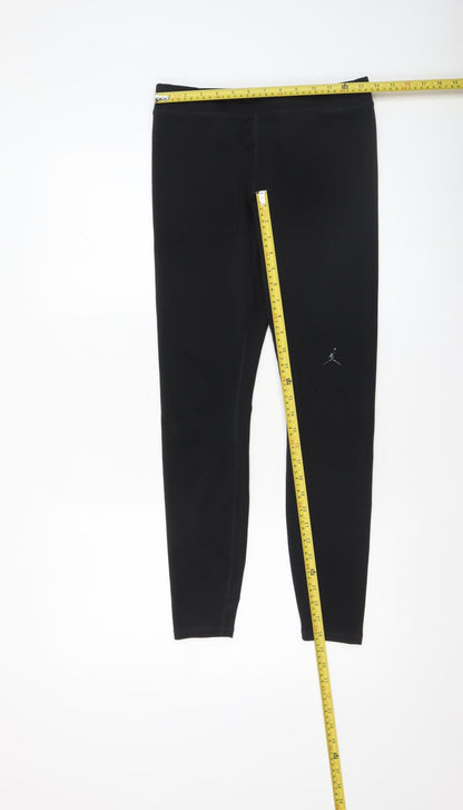 Womens UK Size M Jordan Slim Fit Leggings Black Leggings