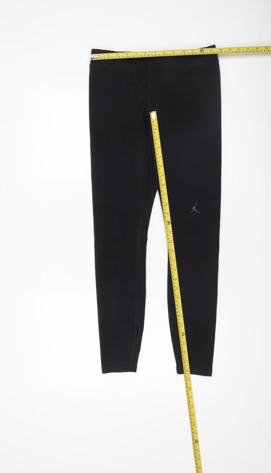 Womens UK Size M Jordan Slim Fit Leggings Black Leggings