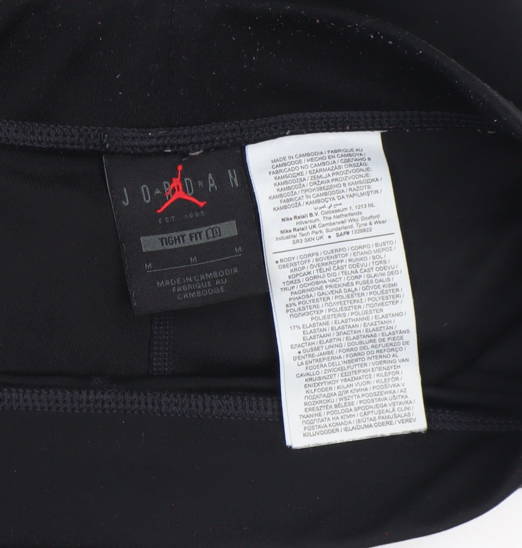 Womens UK Size M Jordan Slim Fit Leggings Black Leggings