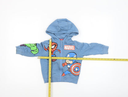 Next Marvel Blue Hoodie Jacket 18–24 Months Unisex Baby Superhero Print