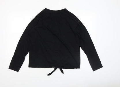 Womens UK Size S DKNY Black Basic T-Shirt