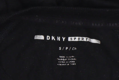 Womens UK Size S DKNY Black Basic T-Shirt