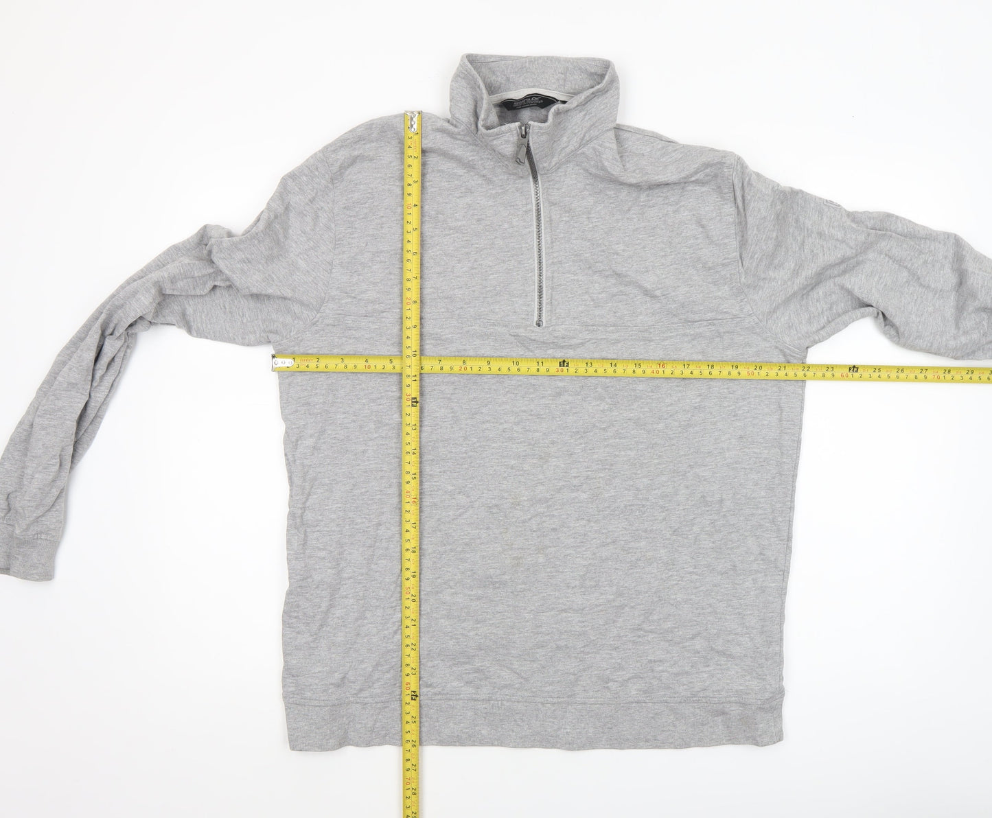 Mens UK Size XL Regatta Grey 1/4 Zip Sweatshirt