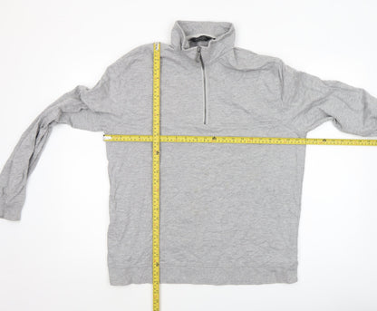 Mens UK Size XL Regatta Grey 1/4 Zip Sweatshirt