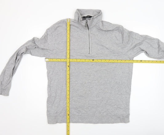 Mens UK Size XL Regatta Grey 1/4 Zip Sweatshirt
