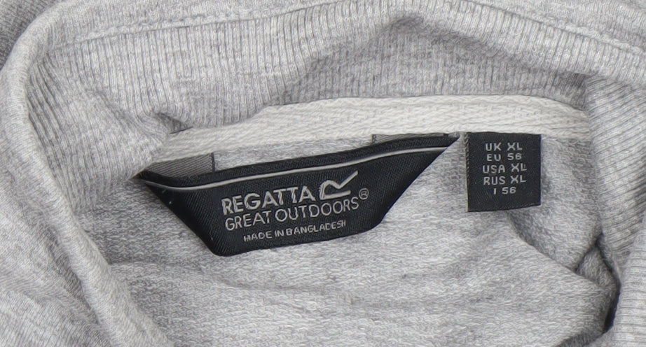 Mens UK Size XL Regatta Grey 1/4 Zip Sweatshirt