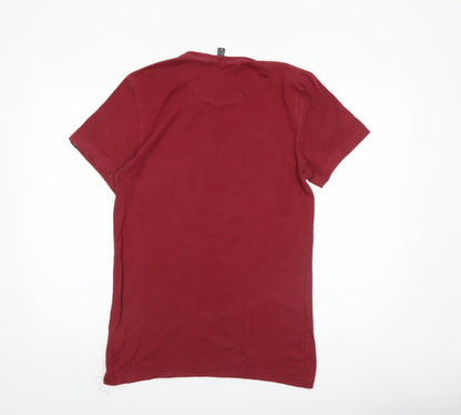 Mens UK Size S adidas Red  T-Shirt