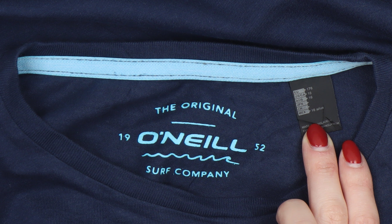 Boys UK Size 16 Years O'Neill Blue BasicJersey T-Shirt