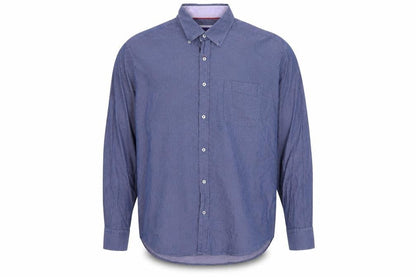 Dylan Thomas Men’s Blue Button-Down XL Long Sleeve Cotton Shirt