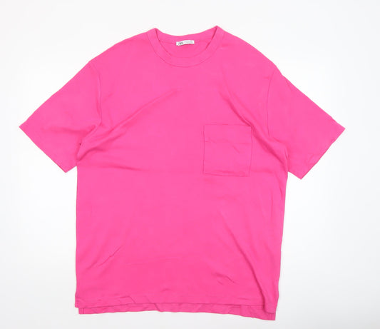 Mens UK Size XL Zara Pink  T-Shirt