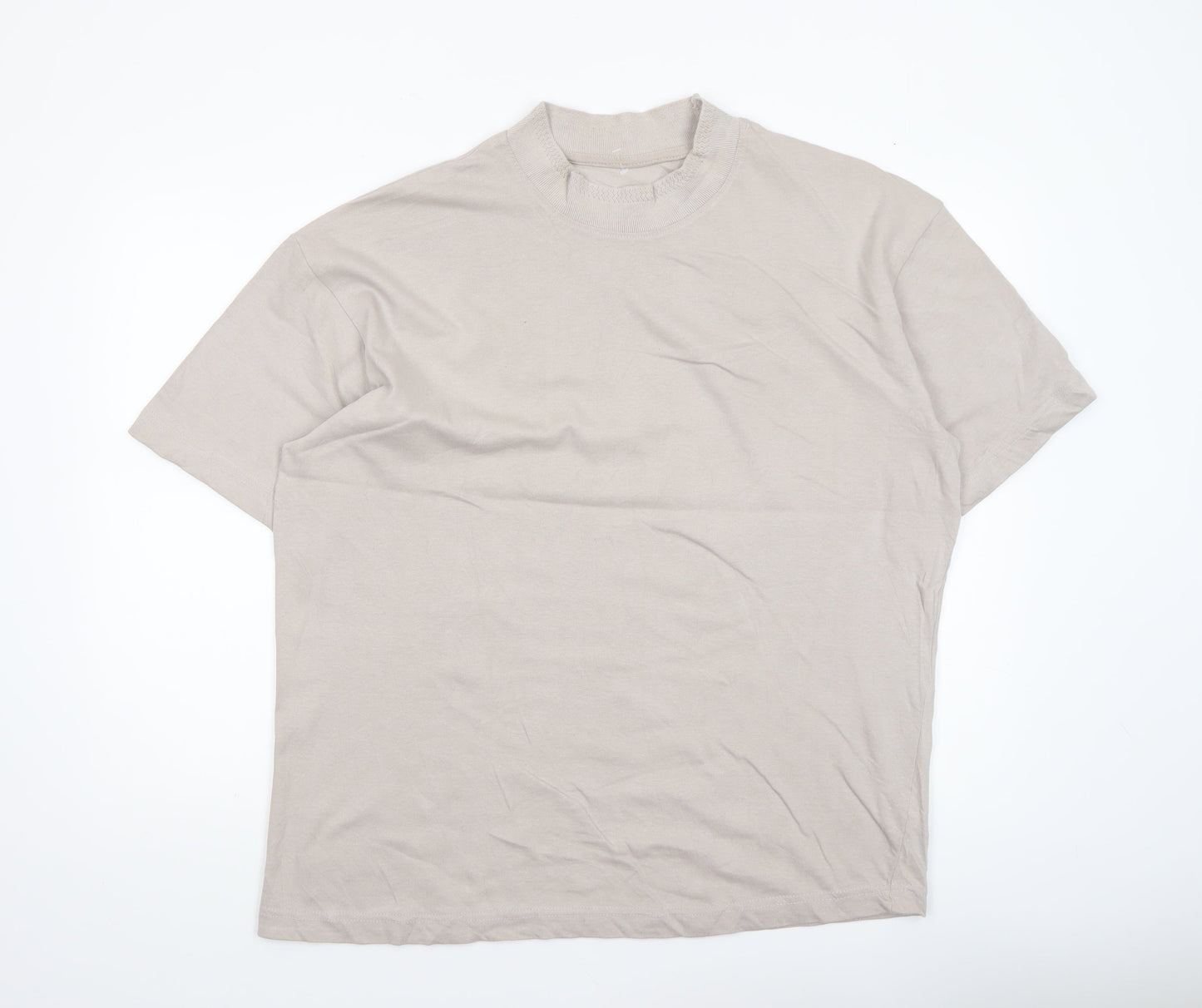 Mens UK Size M boohooMAN Beige  T-Shirt