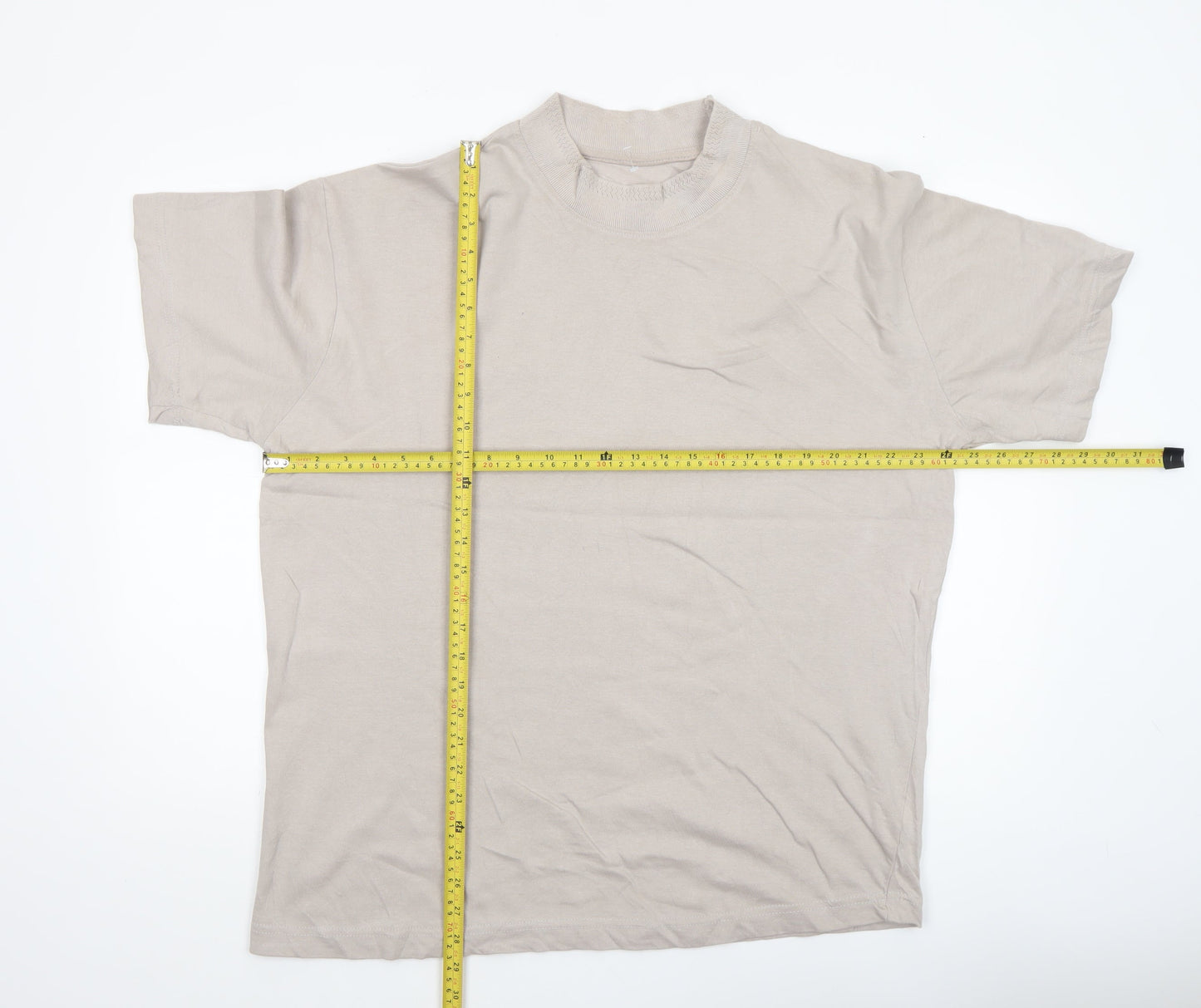 Mens UK Size M boohooMAN Beige  T-Shirt