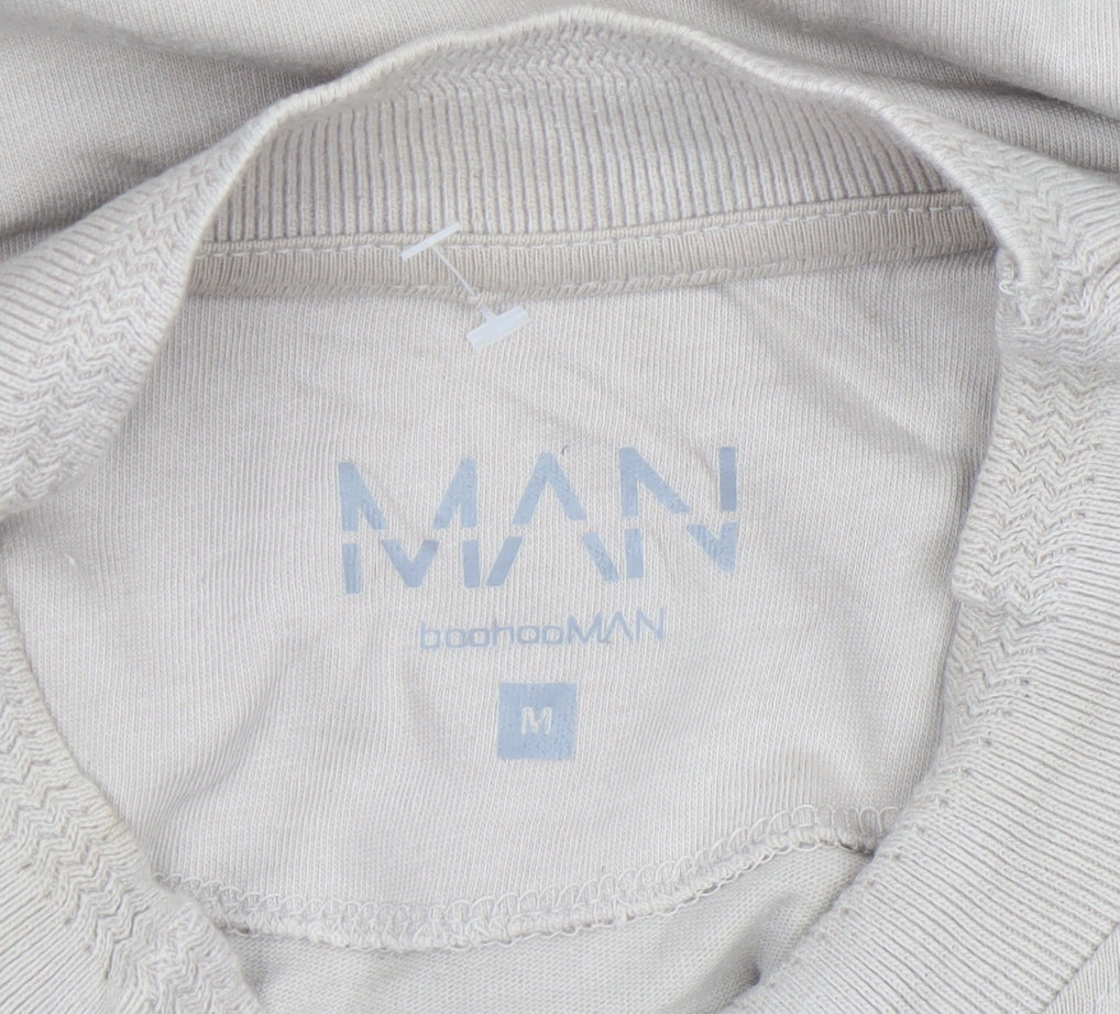 Mens UK Size M boohooMAN Beige  T-Shirt
