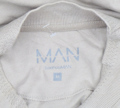 Mens UK Size M boohooMAN Beige  T-Shirt