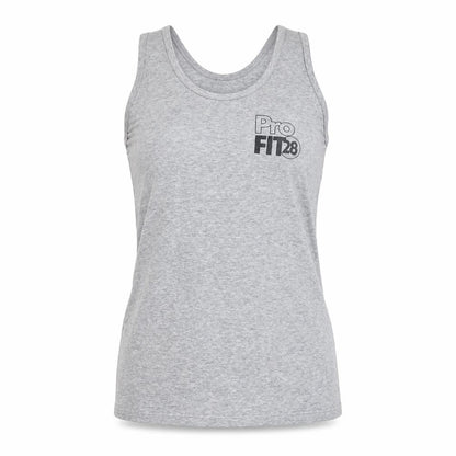 Womens UK Size M Anvil Grey Basic Tank