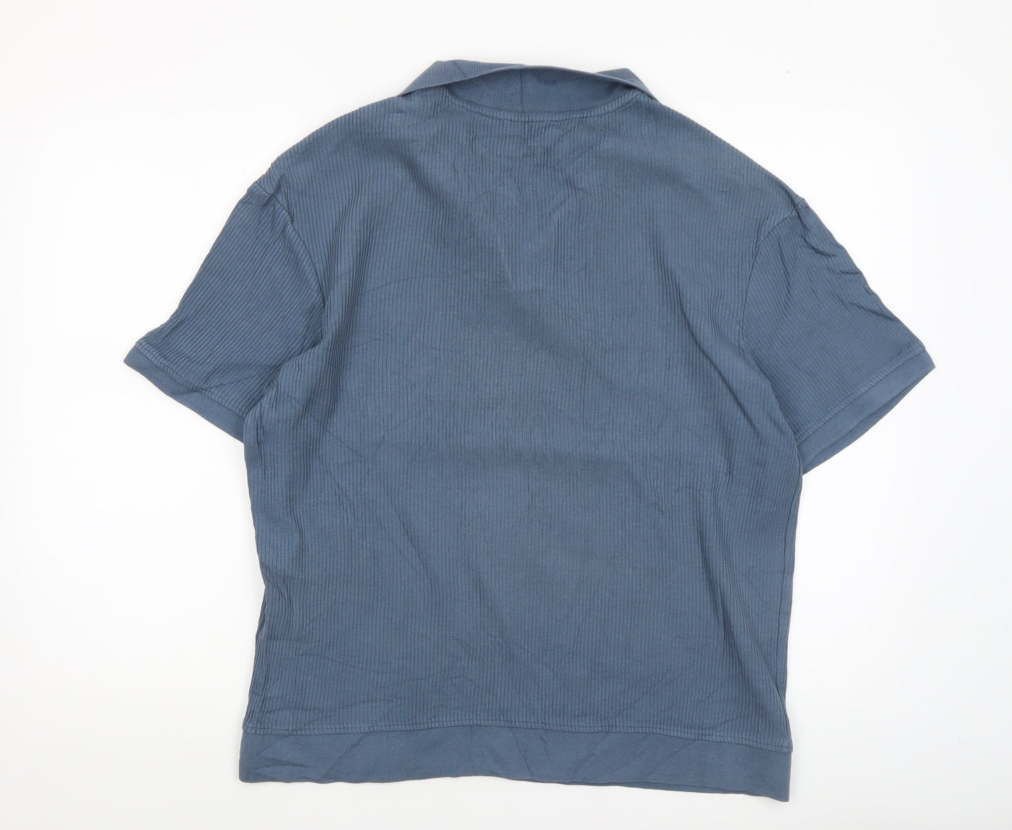 Mens UK Size L Zara Cotton Blend Polo Shirt
