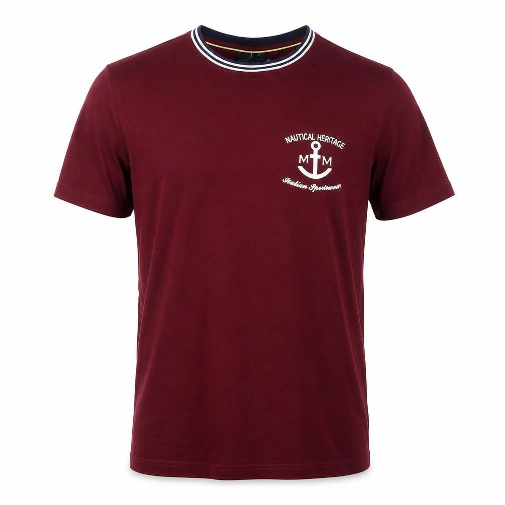 Mens UK Size L Marco Manzini Red  T-Shirt