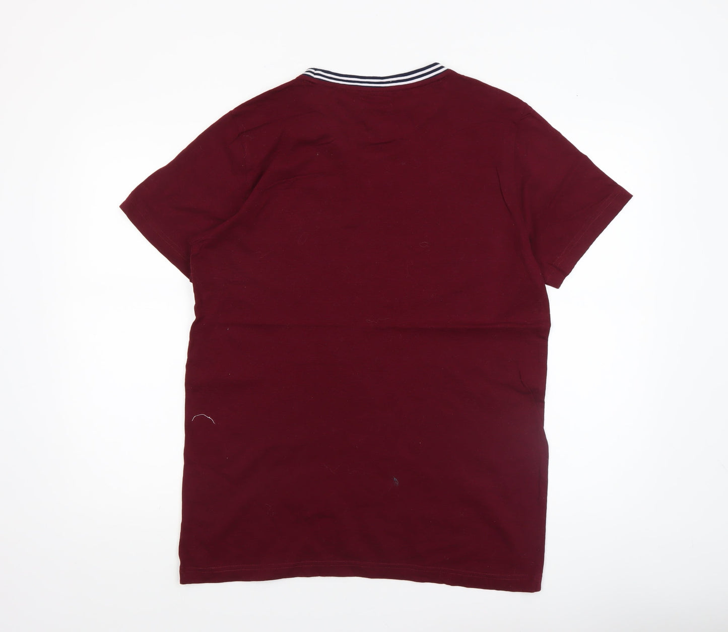 Mens UK Size L Marco Manzini Red  T-Shirt