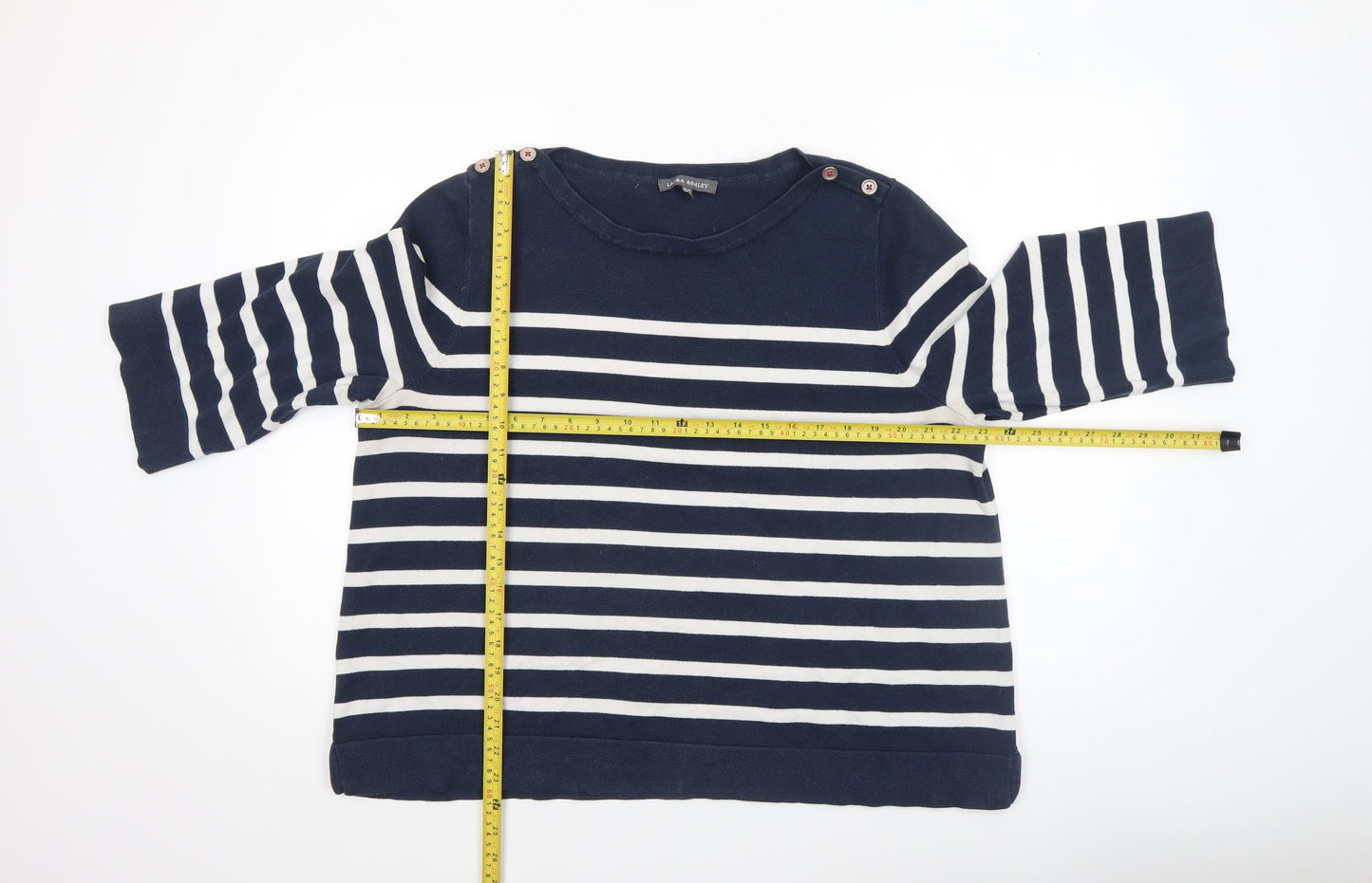 Womens UK Size 20 Laura Ashley Blue Pullover Jumper