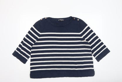 Womens UK Size 20 Laura Ashley Blue Pullover Jumper