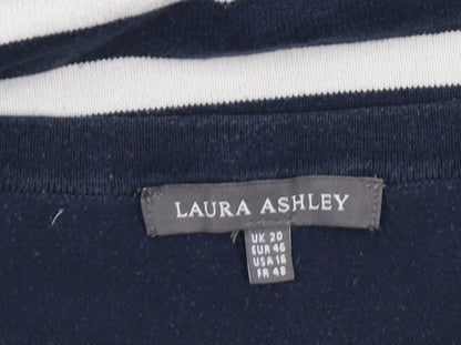 Womens UK Size 20 Laura Ashley Blue Pullover Jumper