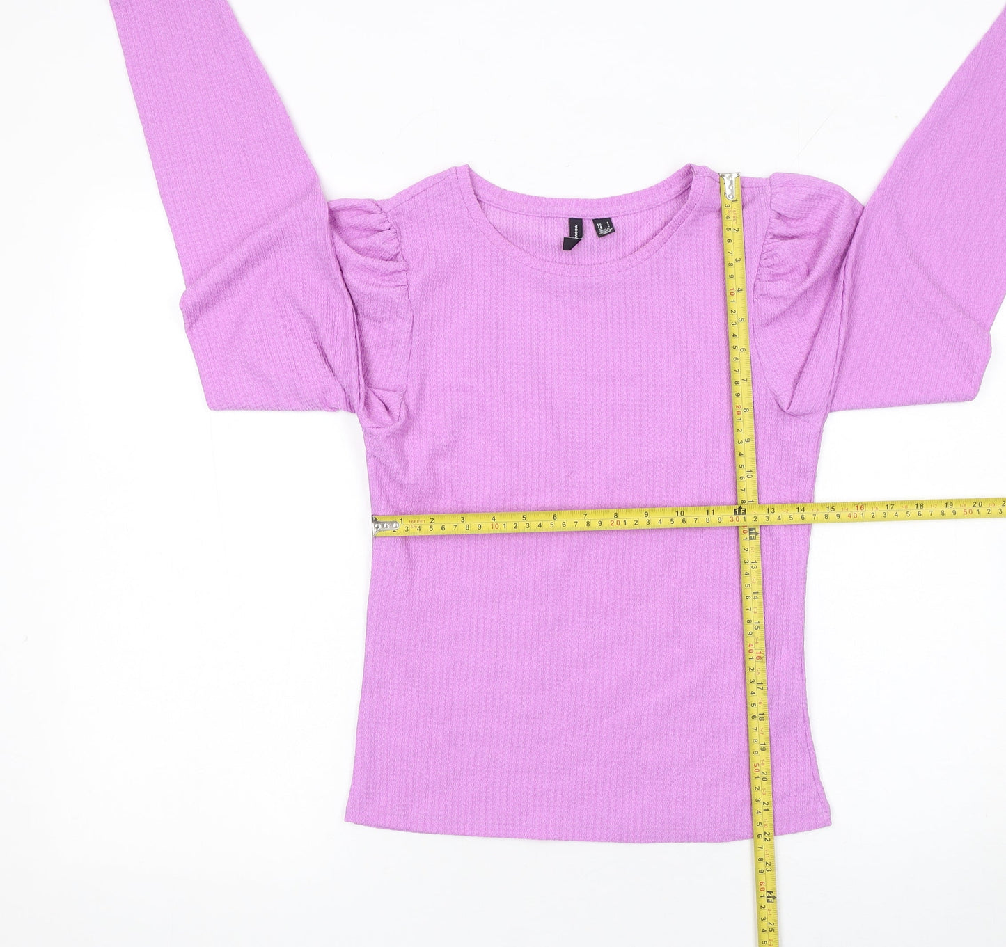 Womens UK Size S VERO MODA Purple Basic T-Shirt
