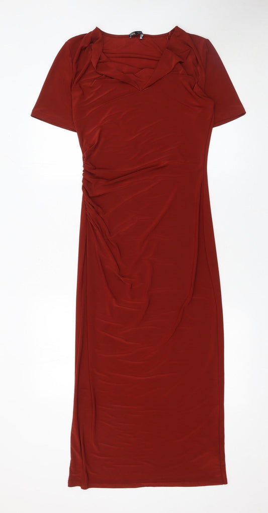 Womens UK Size S Zara Bodycon Dress