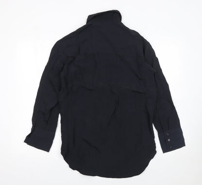 H&M Women's Black Button-Up Long Sleeve Shirt XS