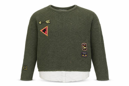 Girls UK Size 11-12 Years Marks and Spencer Green Pullover Jumper