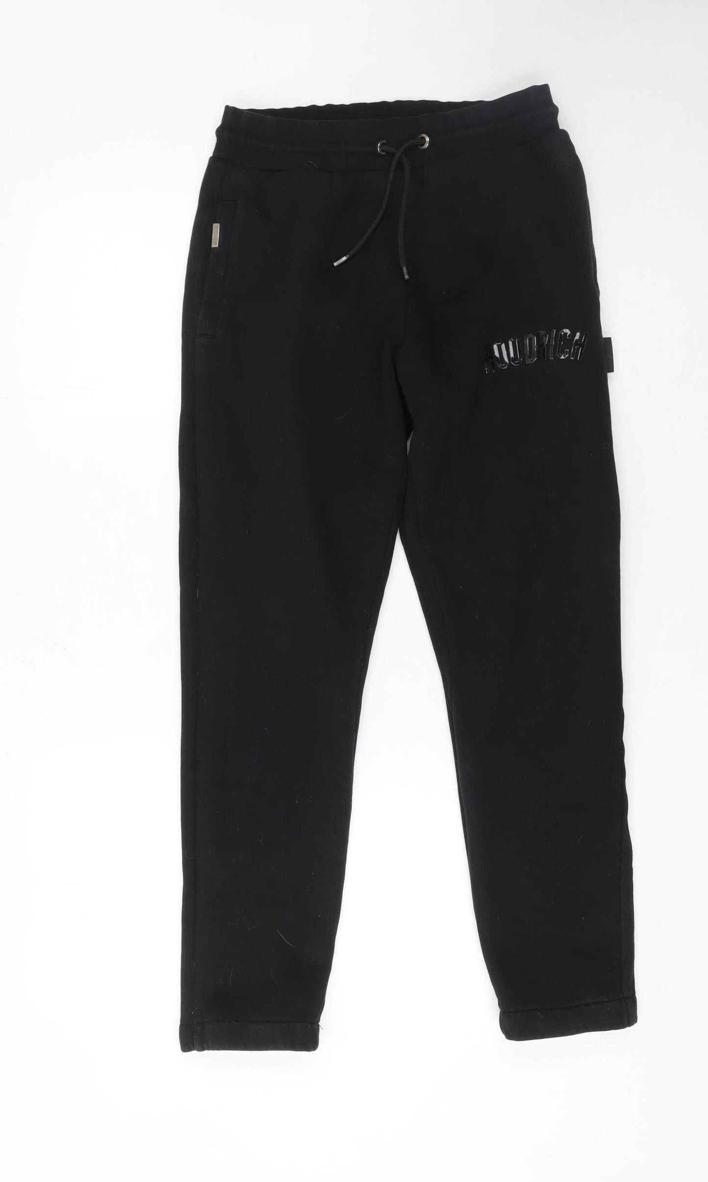 Mens UK Size XS Hoodrich Slim Fit Jogger Black Trousers