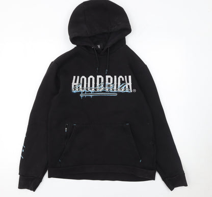 Mens UK Size S Hoodrich Black Pullover Hoodie