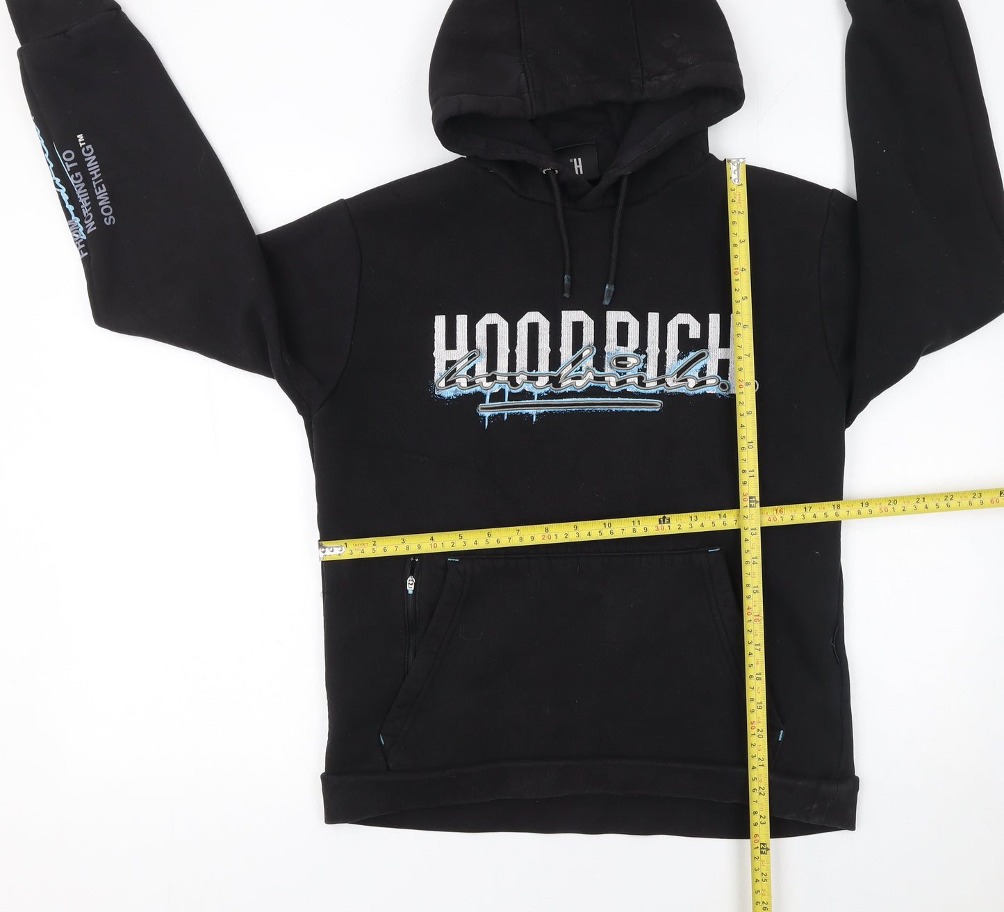 Mens UK Size S Hoodrich Black Pullover Hoodie