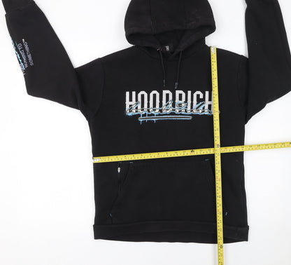 Mens UK Size S Hoodrich Black Pullover Hoodie