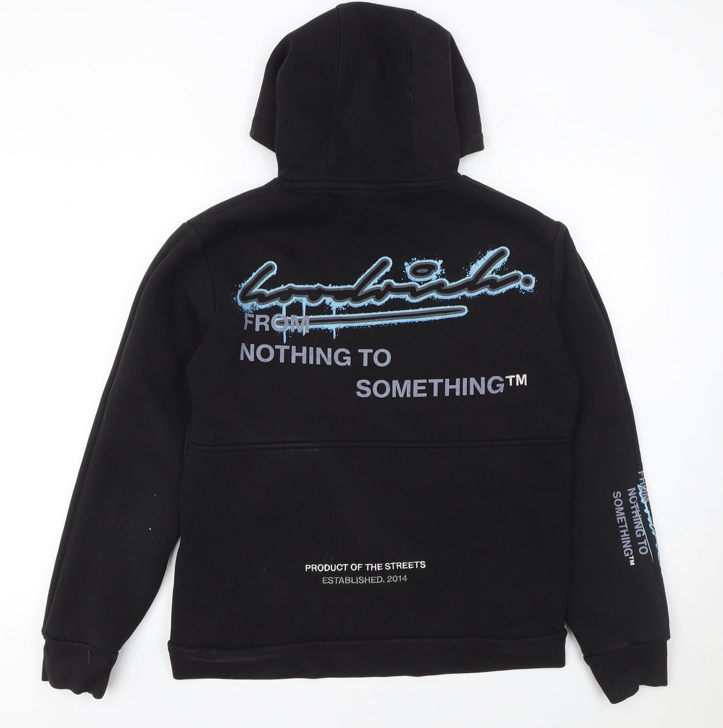 Mens UK Size S Hoodrich Black Pullover Hoodie