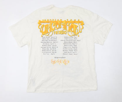 Mens UK Size S Bershka White  T-Shirt