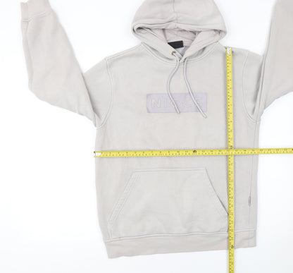 Mens UK Size S NICCE Beige Pullover Hoodie