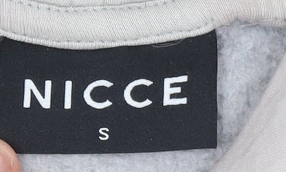 Mens UK Size S NICCE Beige Pullover Hoodie