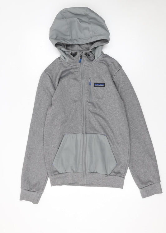 Mens UK Size S McKenzie Grey Full Zip Hoodie