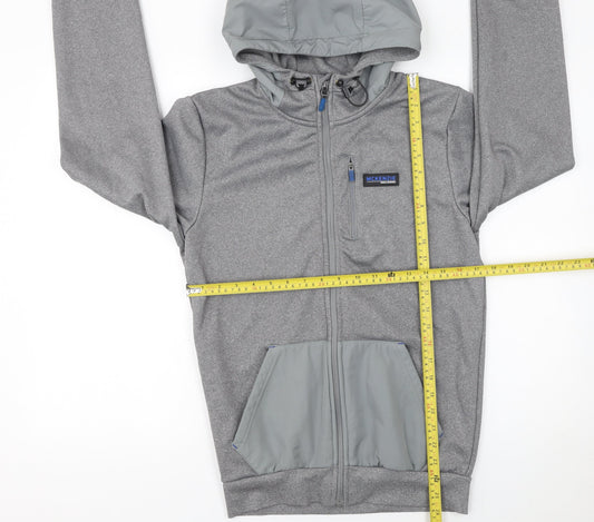 Mens UK Size S McKenzie Grey Full Zip Hoodie