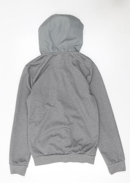 Mens UK Size S McKenzie Grey Full Zip Hoodie