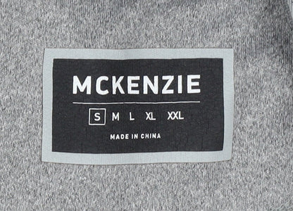Mens UK Size S McKenzie Grey Full Zip Hoodie