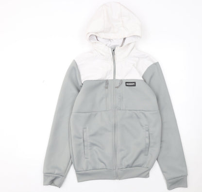 Mens UK Size S McKenzie Grey Full Zip Hoodie