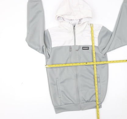Mens UK Size S McKenzie Grey Full Zip Hoodie
