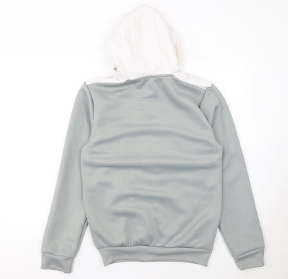 Mens UK Size S McKenzie Grey Full Zip Hoodie