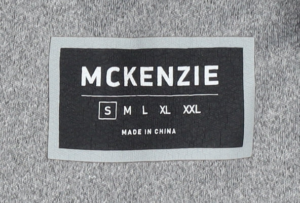 Mens UK Size S McKenzie Grey Full Zip Hoodie