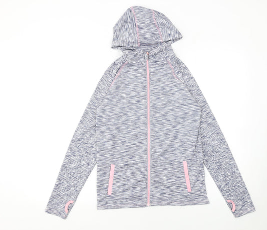 Girls UK Size 12-13 Years Young Dimensions Grey Full Zip Hoodie