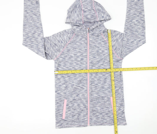 Girls UK Size 12-13 Years Young Dimensions Grey Full Zip Hoodie
