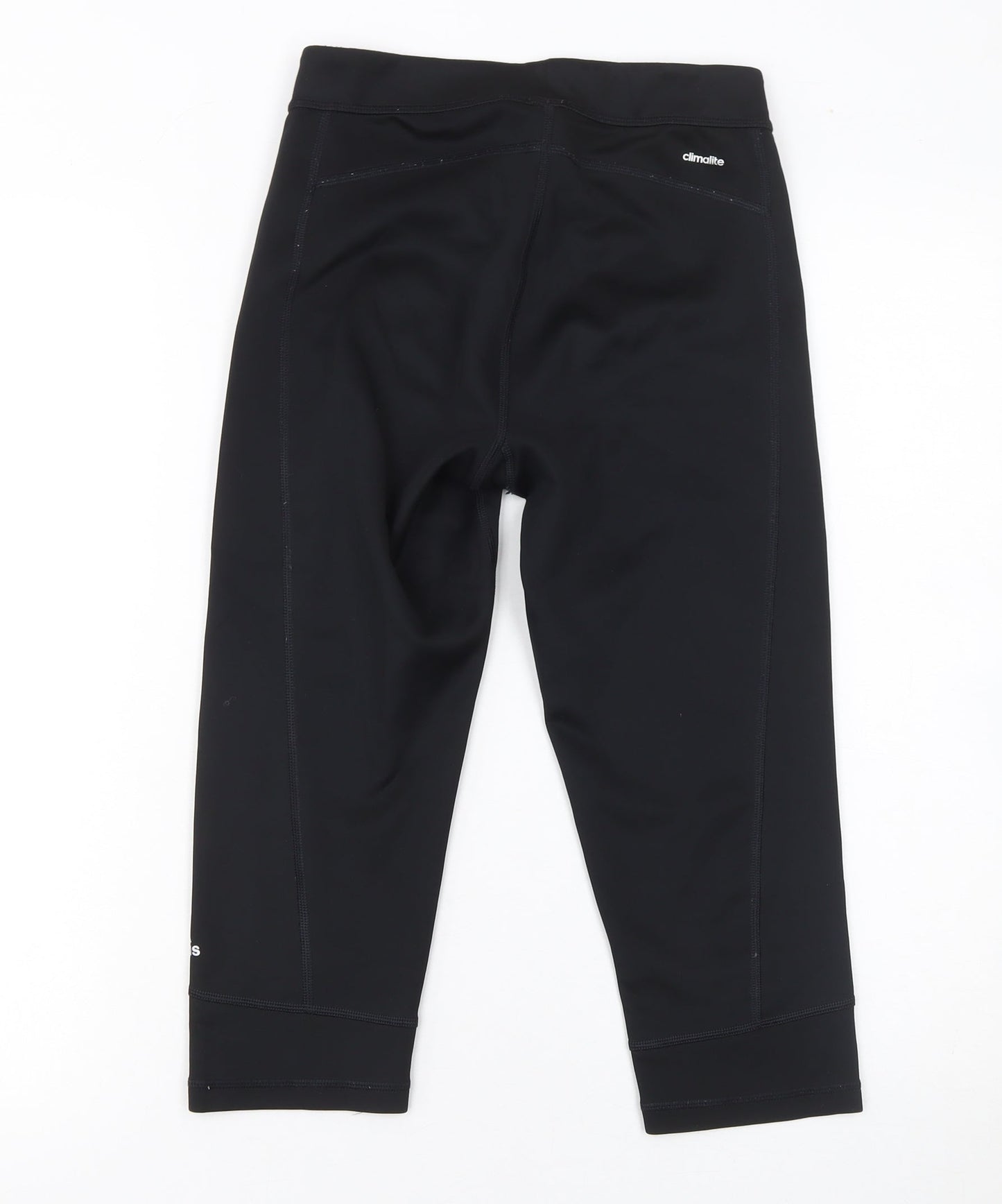 Womens UK Size S adidas Slim Fit Capri Black Leggings